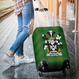 Irish Barlow Coat of Arms Family Crest Ireland Luggage Cover Irish National Tartan Irish County Luggage Cover
