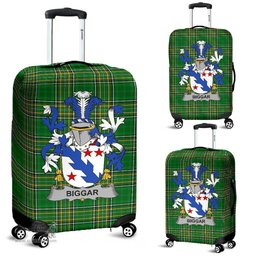 Irish Biggar Coat of Arms Family Crest Ireland Luggage Cover Irish National Tartan Irish County Luggage Cover