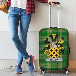 Irish Bellew Coat of Arms Family Crest Ireland Luggage Cover Irish National Tartan Irish County Luggage Cover