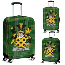 Irish Bellew Coat of Arms Family Crest Ireland Luggage Cover Irish National Tartan Irish County Luggage Cover
