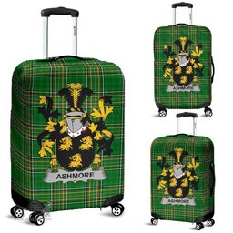 Irish Ashmore Coat of Arms Family Crest Ireland Luggage Cover Irish National Tartan Irish County Luggage Cover
