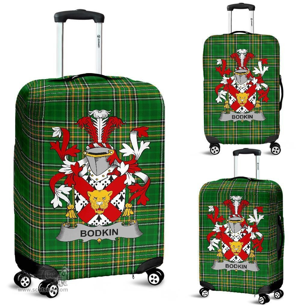 Irish Bodkin Coat of Arms Family Crest Ireland Luggage Cover Irish National Tartan Irish County Luggage Cover
