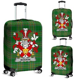 Irish Bodkin Coat of Arms Family Crest Ireland Luggage Cover Irish National Tartan Irish County Luggage Cover