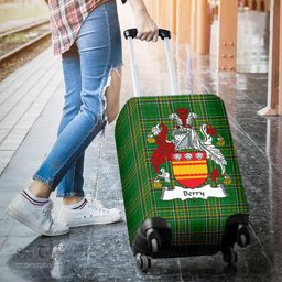 Irish Berry Coat of Arms Family Crest Ireland Luggage Cover Irish National Tartan Irish County Luggage Cover