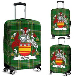 Irish Berry Coat of Arms Family Crest Ireland Luggage Cover Irish National Tartan Irish County Luggage Cover