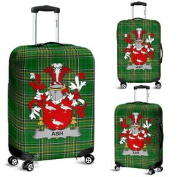 Irish Ash Coat of Arms Family Crest Ireland Luggage Cover Irish National Tartan Irish County Luggage Cover