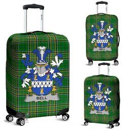 Irish Bell Coat of Arms Family Crest Ireland Luggage Cover Irish National Tartan Irish County Luggage Cover