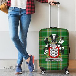 Irish Barnewall Coat of Arms Family Crest Ireland Luggage Cover Irish National Tartan Irish County Luggage Cover