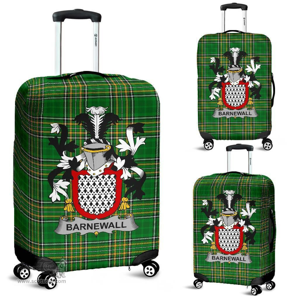 Irish Barnewall Coat of Arms Family Crest Ireland Luggage Cover Irish National Tartan Irish County Luggage Cover