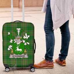 Irish Connor or O'Connor (Corcomroe) Coat of Arms Family Crest Ireland Luggage Cover Irish National Tartan Irish County Luggage Cover