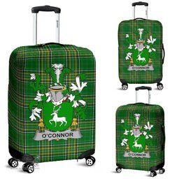 Irish Connor or O'Connor (Corcomroe) Coat of Arms Family Crest Ireland Luggage Cover Irish National Tartan Irish County Luggage Cover