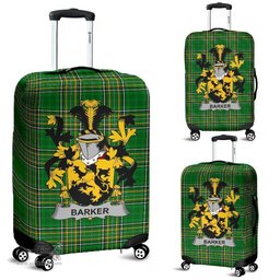 Irish Barker Coat of Arms Family Crest Ireland Luggage Cover Irish National Tartan Irish County Luggage Cover