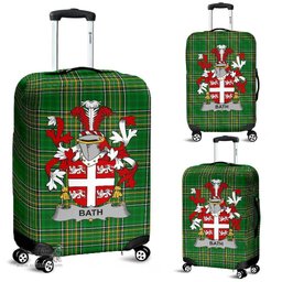 Irish Bath Coat of Arms Family Crest Ireland Luggage Cover Irish National Tartan Irish County Luggage Cover