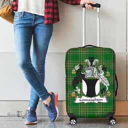 Irish Connaughton Coat of Arms Family Crest Ireland Luggage Cover Irish National Tartan Irish County Luggage Cover