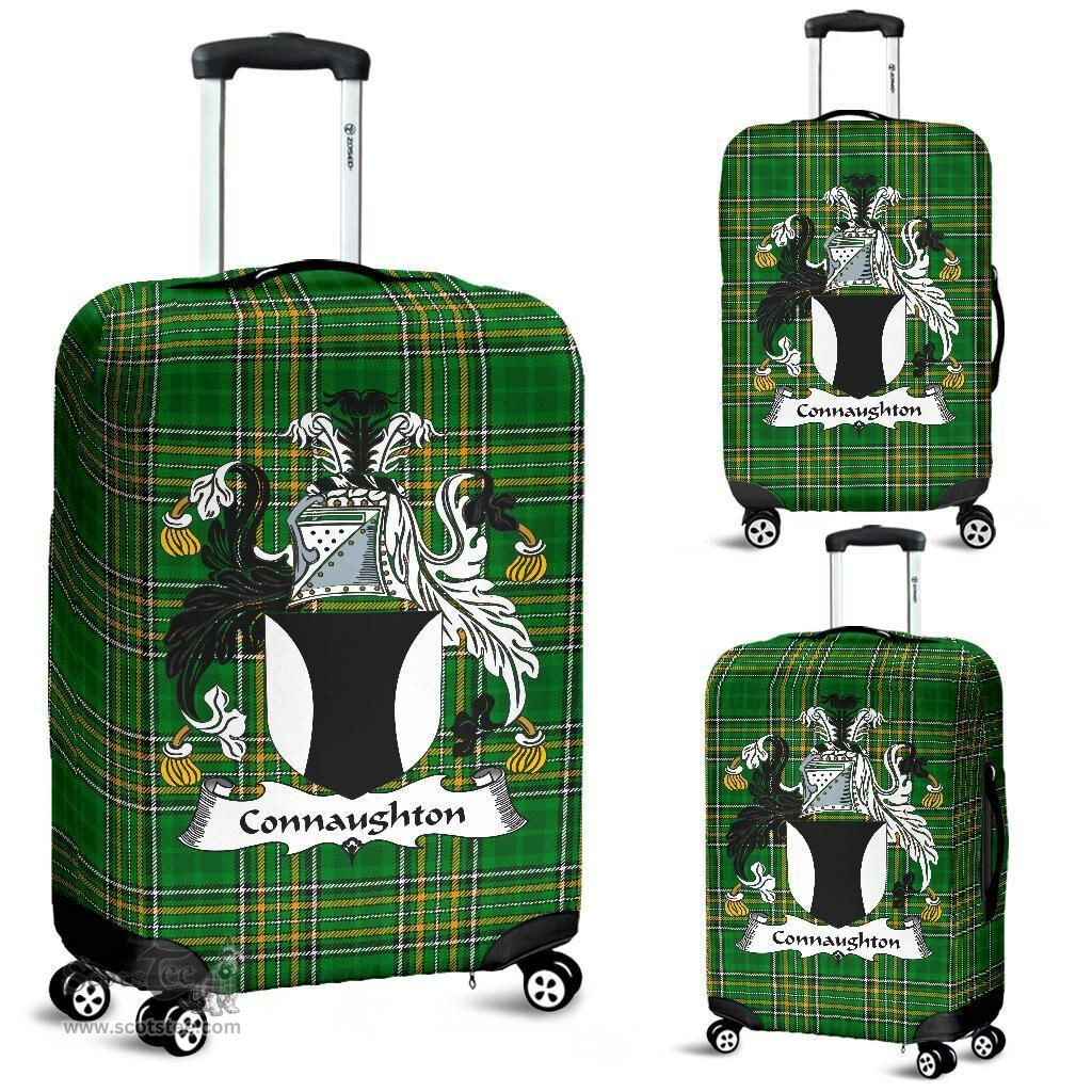 Irish Connaughton Coat of Arms Family Crest Ireland Luggage Cover Irish National Tartan Irish County Luggage Cover