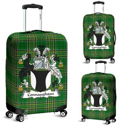 Irish Connaughton Coat of Arms Family Crest Ireland Luggage Cover Irish National Tartan Irish County Luggage Cover