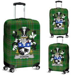 Irish Doran or O'Doran Coat of Arms Family Crest Ireland Luggage Cover Irish National Tartan Irish County Luggage Cover