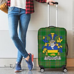 Irish Connellan or O'Connellan Coat of Arms Family Crest Ireland Luggage Cover Irish National Tartan Irish County Luggage Cover