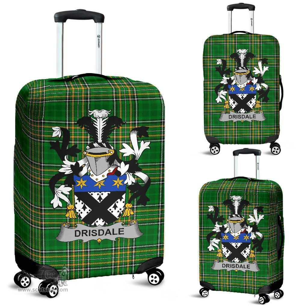 Irish Drisdale Coat of Arms Family Crest Ireland Luggage Cover Irish National Tartan Irish County Luggage Cover