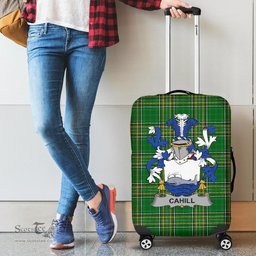 Irish Cahill or O'Cahill Coat of Arms Family Crest Ireland Luggage Cover Irish National Tartan Irish County Luggage Cover