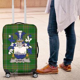 Irish Cahill or O'Cahill Coat of Arms Family Crest Ireland Luggage Cover Irish National Tartan Irish County Luggage Cover