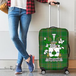 Irish Concanon or O'Concanon Coat of Arms Family Crest Ireland Luggage Cover Irish National Tartan Irish County Luggage Cover