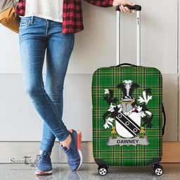Irish Dawney or Dawnay Coat of Arms Family Crest Ireland Luggage Cover Irish National Tartan Irish County Luggage Cover