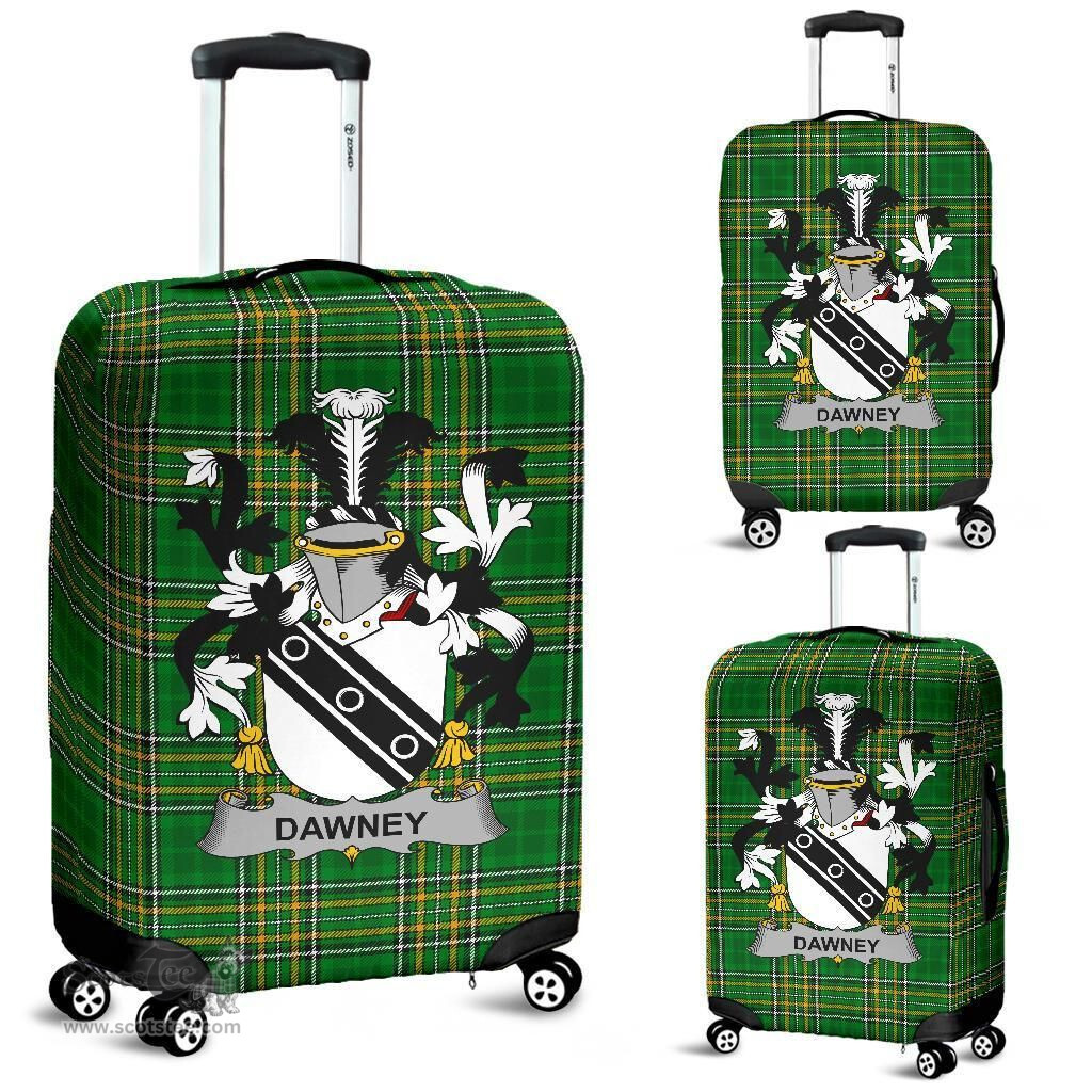 Irish Dawney or Dawnay Coat of Arms Family Crest Ireland Luggage Cover Irish National Tartan Irish County Luggage Cover