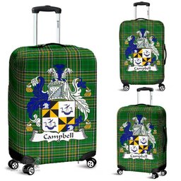 Irish Campbell Coat of Arms Family Crest Ireland Luggage Cover Irish National Tartan Irish County Luggage Cover