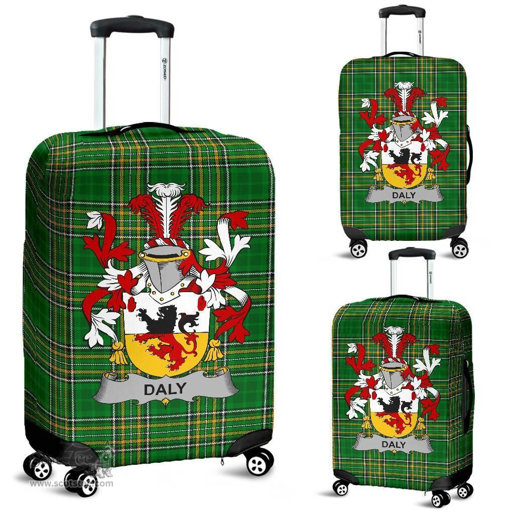 Irish Daly or O'Daly Coat of Arms Family Crest Ireland Luggage Cover Irish National Tartan Irish County Luggage Cover