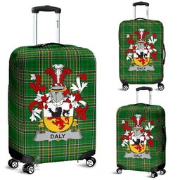 Irish Daly or O'Daly Coat of Arms Family Crest Ireland Luggage Cover Irish National Tartan Irish County Luggage Cover
