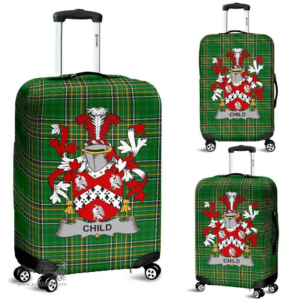 Irish Child Coat of Arms Family Crest Ireland Luggage Cover Irish National Tartan Irish County Luggage Cover