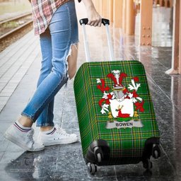 Irish Bowen Coat of Arms Family Crest Ireland Luggage Cover Irish National Tartan Irish County Luggage Cover