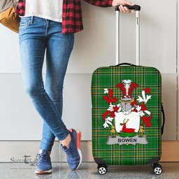 Irish Bowen Coat of Arms Family Crest Ireland Luggage Cover Irish National Tartan Irish County Luggage Cover