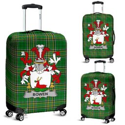 Irish Bowen Coat of Arms Family Crest Ireland Luggage Cover Irish National Tartan Irish County Luggage Cover