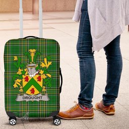 Irish Drought Coat of Arms Family Crest Ireland Luggage Cover Irish National Tartan Irish County Luggage Cover