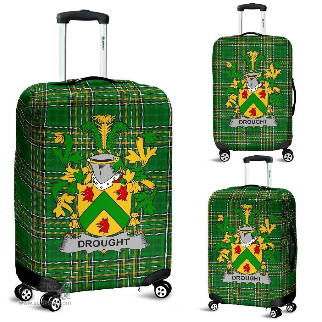 Irish Drought Coat of Arms Family Crest Ireland Luggage Cover Irish National Tartan Irish County Luggage Cover