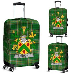 Irish Drought Coat of Arms Family Crest Ireland Luggage Cover Irish National Tartan Irish County Luggage Cover