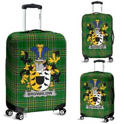 Irish Brownlow Coat of Arms Family Crest Ireland Luggage Cover Irish National Tartan Irish County Luggage Cover