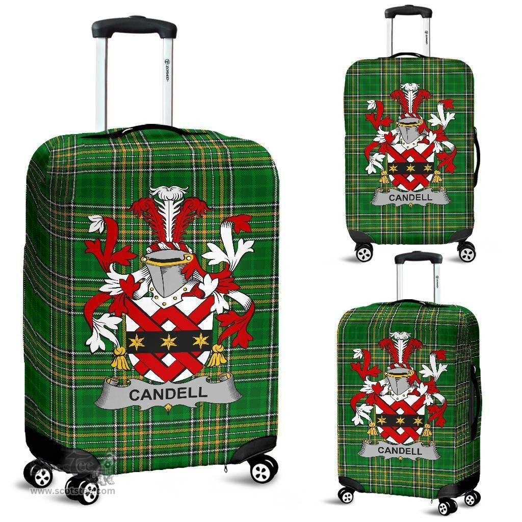 Irish Candell Coat of Arms Family Crest Ireland Luggage Cover Irish National Tartan Irish County Luggage Cover
