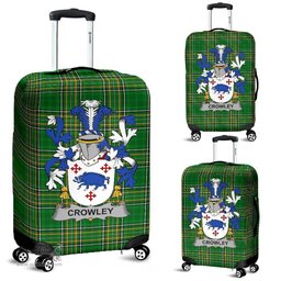 Irish Crowley or O'Crouley Coat of Arms Family Crest Ireland Luggage Cover Irish National Tartan Irish County Luggage Cover