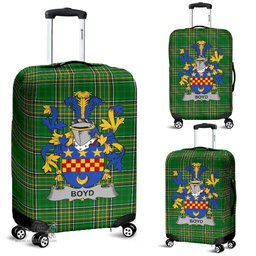 Irish Boyd (of Danson) Coat of Arms Family Crest Ireland Luggage Cover Irish National Tartan Irish County Luggage Cover