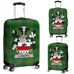 Irish Cornyn or O'Cornyn Coat of Arms Family Crest Ireland Luggage Cover Irish National Tartan Irish County Luggage Cover