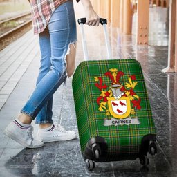 Irish Cairnes Coat of Arms Family Crest Ireland Luggage Cover Irish National Tartan Irish County Luggage Cover