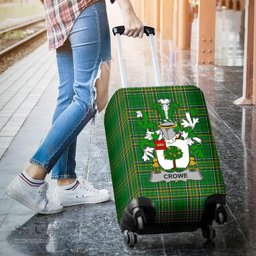 Irish Crowe or McEnchroe Coat of Arms Family Crest Ireland Luggage Cover Irish National Tartan Irish County Luggage Cover