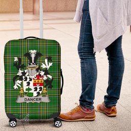 Irish Dancer Coat of Arms Family Crest Ireland Luggage Cover Irish National Tartan Irish County Luggage Cover