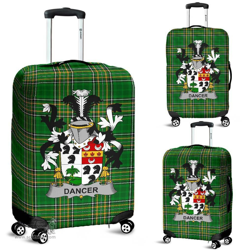Irish Dancer Coat of Arms Family Crest Ireland Luggage Cover Irish National Tartan Irish County Luggage Cover