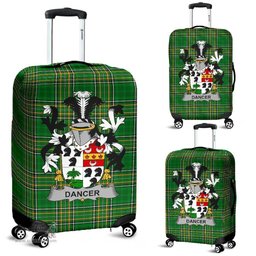 Irish Dancer Coat of Arms Family Crest Ireland Luggage Cover Irish National Tartan Irish County Luggage Cover