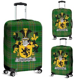 Irish Cosgrove or O'Cosgrave Coat of Arms Family Crest Ireland Luggage Cover Irish National Tartan Irish County Luggage Cover