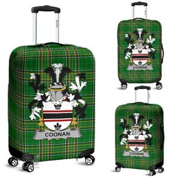Irish Coonan or O'Conan Coat of Arms Family Crest Ireland Luggage Cover Irish National Tartan Irish County Luggage Cover